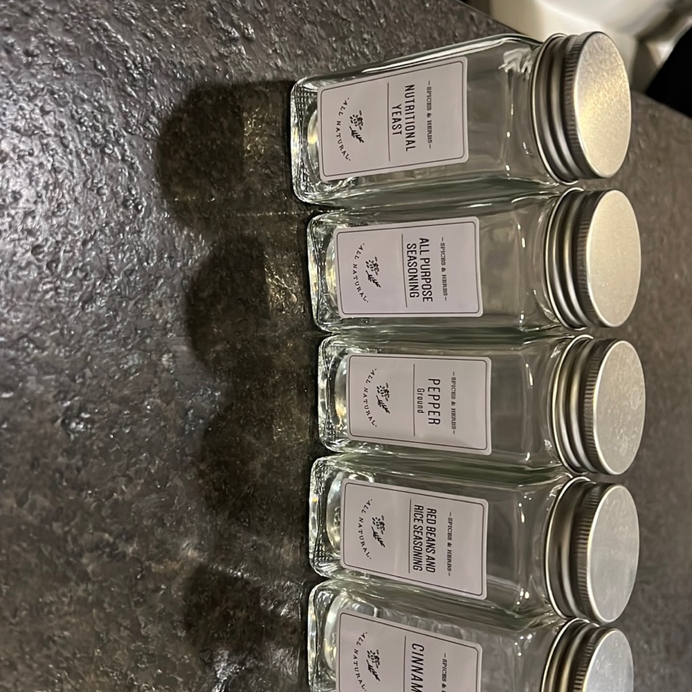 12 spices bottles- only used once